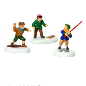 Department 56 “Stickball in the City” Retired 2007. Christmas in the City Series